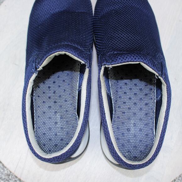LL Bean Mesh Knit Sneaker Clog Women’s Size 9.5 Wide Blue Breathable Slip‑On - Picture 8 of 8